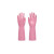 东亚手套 灵巧光里防水耐用橡胶加厚家务清洁 粉色 纤细小手 32cm S