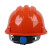 鑫安邦（XIINANBANG)三字型安全帽 ABS材质 可印字 工地建筑施工 电力工程绝缘安全帽A4 桔色1顶【可定制】