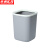  京洲实邦【小号方形灰色两个装】压圈垃圾桶无盖垃圾篓ZJ-0101