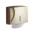益美得  LSL33233卫生间厕所挂式擦手纸巾盒 带置物款珍珠白【打孔/免打孔两用】