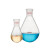 希万辉 茄型玻璃烧瓶实验室旋转蒸发反应瓶茄型烧瓶 （2个装）24/40/50ml