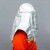 劳卫士LWS-018隔热头罩内置安全帽抗辐射热性能防护面罩银色