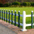 鸣固 栅栏草坪护栏pvc塑钢 户外花园草地物业绿化园林篱笆护栏 纯白色（40cm高）1米价【加厚款】