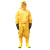 广衡 半封闭轻型防化服耐酸碱化工厂实验室连体式 轻型防护服（黄色）