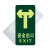 清波（QB）夜光安全出口地贴 荧光疏散标识指示牌 方向指示牌（地贴双向指示）