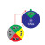 天意州TianYizhou  设备状态牌 吸磁式管理牌 亚克力机器状态牌 直径6㎝ 三区（运行 待机 检修)