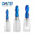 DAFEI65度钨钢球头铣刀蓝色纳米涂层2刃R刀球刀锣刀硬质合金CNC刀具立铣刀R8.0*16*60*150