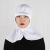 工作帽子男女包头发帽白色发网厨师食堂防尘帽卫生网帽 蓝色网帽 均码