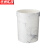 京洲实邦【7L白色】大理石纹无盖圆筒垃圾桶ZJ-0073
