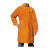 焊卫 焊接防护服 焊接皮围裙 牛皮带领长袖围裙 HW-1008 金黄色 L码