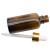 海斯迪克 HKQS-145 玻璃精油瓶 分装瓶 实验室试液瓶 玻璃滴瓶螺口密封滴瓶 棕色30ml(1个)