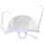 赛瑞佳口罩适用于专用厨师透明微笑厨房定制食堂塑料餐饮餐厅防雾口水飞 透明防雾4盒40个(可循环使用)