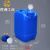 工桶堆码桶25公斤升KG塑料桶20L废液桶方形酒精消毒液加厚 5L堆码桶-蓝色配透气盖
