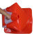 伏兴 EVA路锥橡胶圆锥 雪糕筒反光锥警示路障 3.2斤加重款无须灌沙 67cm红白圆锥