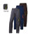 代尔塔/DELTAPLUS 405409 马克6系列工装裤 风琴口袋舒适耐磨男工作裤 灰色 XXL 1件