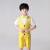 六一幼儿园小班学生男孩背带女孩纱裙舞蹈表演服装儿童节目演出服 天蓝色 黄色星星马甲套装 130cm