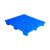 塑胶卡板防潮垫塑料九脚网格板物流仓库货物垫板叉车叉板塑料托盘 特厚九脚120*100*14CM蓝17.8斤