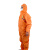 比鹤迖 BHD-1986 防污防尘透气一次性连体带反光条防护服防护服 橙色L 1件