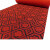 七彩阁 防滑满铺地垫商用楼梯走廊整铺条纹地毯 2米宽 单位：米 黑红六角提花（约5毫米）