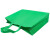 海斯迪克 无纺布手提袋 环保袋手提购物袋 广告礼品袋子 绿色 35*41*12 立体竖款(10个) HKWY-7