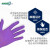爱马斯一次性丁腈手套超韧级GWPU 工业汽修家务实验室耐油耐酸碱 紫色100只 小号S