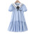 儿童裙子夏天女装2024夏季新款小女孩衣服7-14岁女童10一15连衣裙 浅蓝色 120cm
