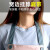 家用围裙厨房防水防油可爱日系韩版做饭罩衣大人女时尚工作服 无袖+擦手蓝色花环图案