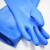 孟诺 A-22L F特纶 手套防强酸碱手套 防氰氟酸等 HANAKI 蓝色 58cm 1双