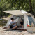萨路特帐篷便携式速开远足户外露营自动帐篷野营5-8公园帐篷 3-4人四面帐篷银胶绿