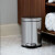 美国Simplehuman 厨房卫生间不锈钢脚踏板式垃圾桶分类4.5/6/10 L 黑色桌面垃圾桶 1.5L