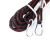 江波J336户外救援攀岩登山绳 高空作业安全绳 应急救援绳（12毫米黑色40米款 附赠手套及安全钩）