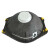 耐呗斯 NBS9503VCP活性炭防有机气体口罩 KP95级别 工业防尘头带有呼吸阀杯型口罩 15只/盒【可定制】