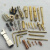 定制加工铜插针插孔 航空连接器插头公母铜针 pin针 水实心镀金插 2.0冠簧公母针10个