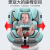 通用简易安全座椅 儿童安全座椅汽车用婴儿宝宝车载360旋转简易便携式 星空灰【iso硬接口+360°旋转+遮