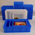 加厚塑料盒子长方形工具箱零件盒收纳盒螺丝物料盒配件盒 3号加高蓝色(需要白色请备注) (加厚耐用)