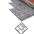 制作水泥砖模型 路面砖模型别墅庭院砖花园透水砖模 铺路模具 　 六边形6个装