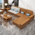 卡牧 实木沙发 新中式实木沙发组合 现代简约客厅家具冬夏两用 小户型 实木电视柜