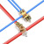 婕满果接线端子T型免断线分线器并线夹接线神器快速连接器电线软硬通用 单孔螺丝端子-2-6 压接式47 1.5-16 接线端子