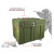 军澜 滚塑箱 给养单元户外便携式绿色多功能器材箱空投箱航拍仪器箱装备箱战备箱 600*500*400mm