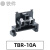 TBR-10A/20A/30A/45A/60A/100A导轨组合式接线端子铜排固定端子台 TBR-10A铁件