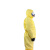 汉盾（HANDUN）HD-BP618 黄色带帽连体式防颗粒物防液体飞溅工业防化服（不含面罩）S码