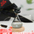 CZSAE天气预报瓶风暴瓶桌面摆件小众感男女生日礼物工艺品摆件 黑色安德森猫(木制底座+刻字)