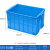 加厚塑料箱长方形周转箱胶箱筐收纳盒带盖储物流运输箱配件工具箱 575-350箱（640*430*360） 白色+盖（加厚新料）