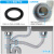 厨房水槽下水管垫圈橡胶密封圈洗菜盆水池排水管接头垫片锥形胶圈 平垫50mm橡胶2个#976