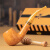 沙芬（SAVINELLI）蜂蜜石楠木烟斗P243蜂巢636烟具配件套装进口男士小烟斗火机烟具