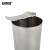 安赛瑞 不锈钢镊子筒（2个装）304不锈钢实验室镊子罐带盖倒锥子型泡镊筒镊子桶持物桶 小号 600123