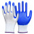 凯瑞达 12双尼龙涂层防滑浸胶手套工地干活耐磨橡胶劳保手套
