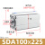 亚德客薄型长行程气缸SDA25/32/40/50/63/80/100X110X120X150S-B SDA100x225