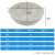 金固牢 陶瓷蒸发皿 化学元皿圆皿圆底半球形蒸发皿 KZS-118 200ml 