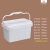 水杉5L白色GD长方形塑料桶SS储物储水箱实验室器具存放桶5kg